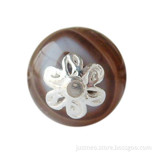 Solid 925 sterling silver fancy spacer bead caps
